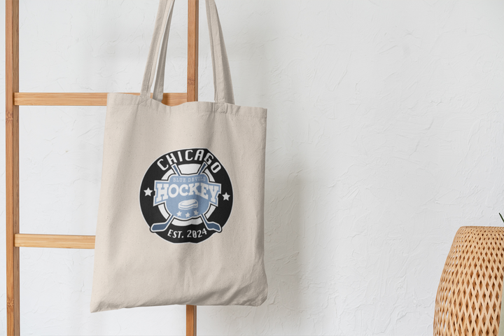 Chicago Blue Devils Hockey Canvas Tote Bag - The S.J. Sylvis Shop
