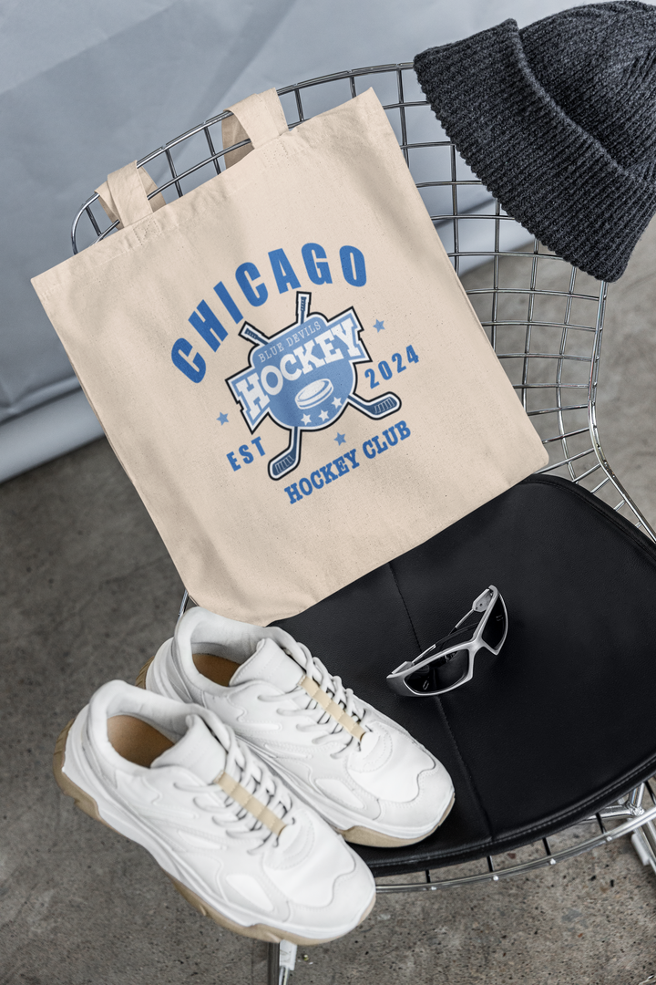 Chicago Blue Devils Hockey Club Canvas Tote Bag - The S.J. Sylvis Shop