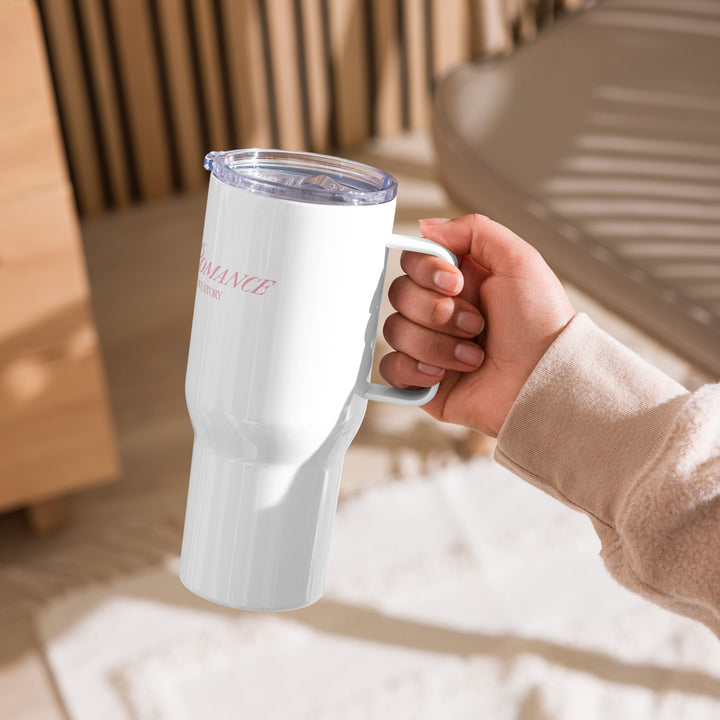 Bookish Romance Travel mug with a handle