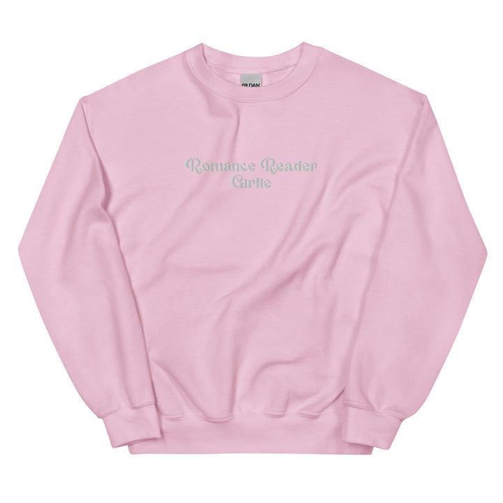 Romance Reader Girlie Embroidered Sweatshirt