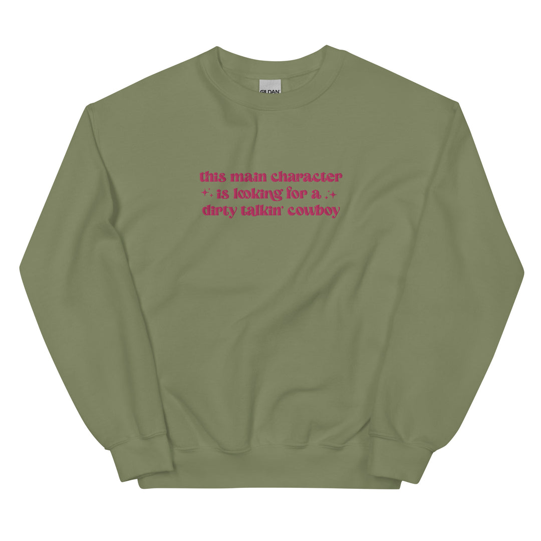 Dirty Talking Cowboy Embroidered Sweatshirt