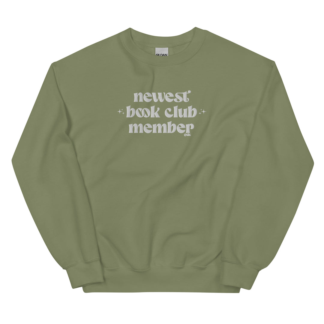 Book Club Embroidered Crewneck