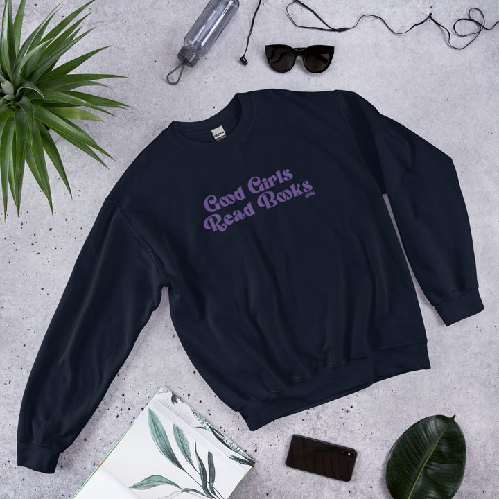 Good Girls Read Embroidered Crewneck