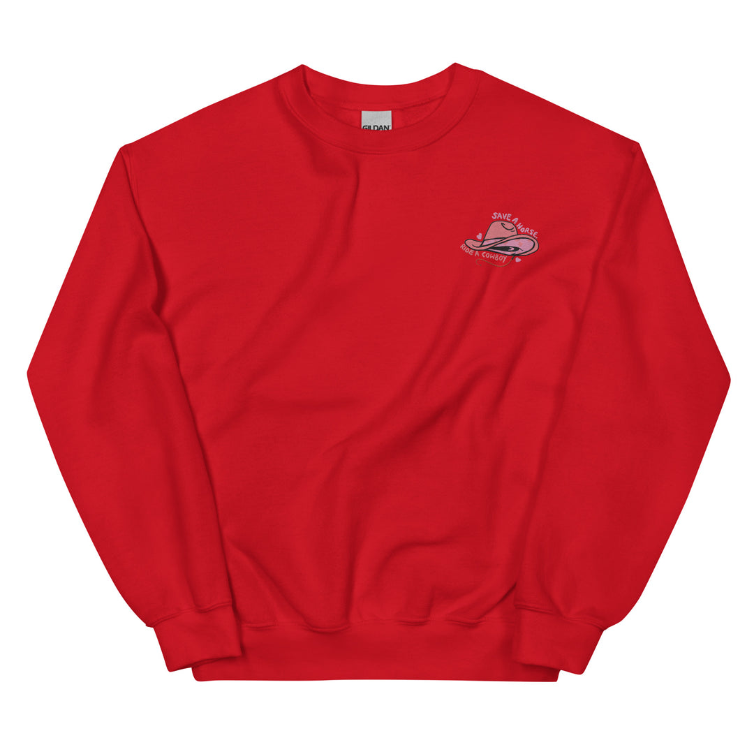Save a horse embroidered crewneck