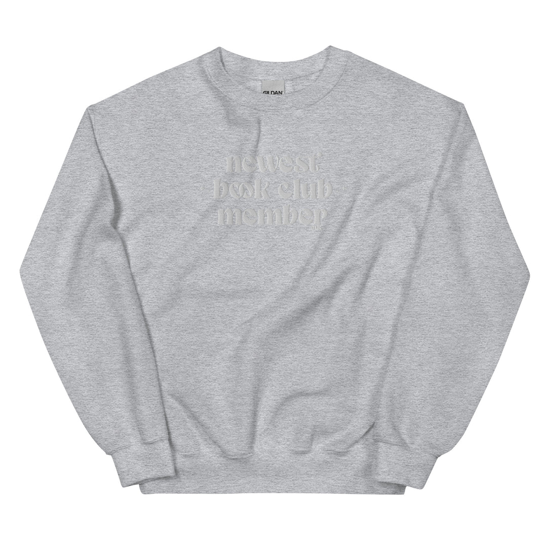 Book Club Embroidered Crewneck