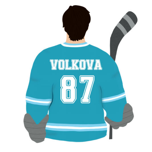 Volkova 87 Illustrated Player Sticker - The S.J. Sylvis Shop